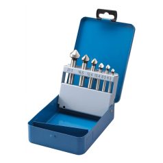 Kúpos süllyesztő készlet 90°, 6 részes, HSS