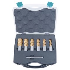   Magfúró HSS készlet CDS, TiN-bevonattal, 14 - 24 mm, fúrási mélység: 25 mm