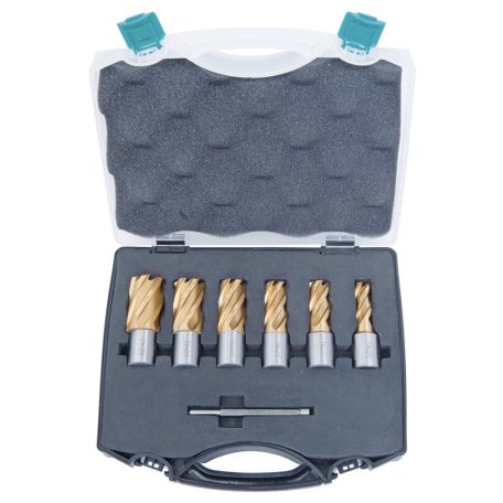 Magfúró HSS készlet CDS, TiN-bevonattal, 14 - 24 mm, fúrási mélység: 25 mm