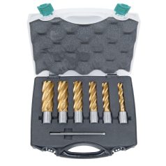   Magfúró HSS készlet CDL, TiN-bevonattal, 14 - 24 mm, fúrási mélység: 50 mm