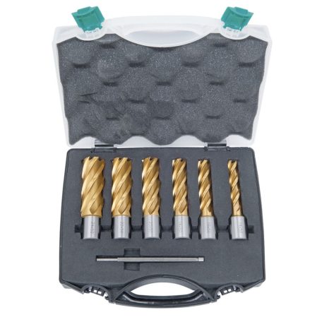 Magfúró HSS készlet CDL, TiN-bevonattal, 14 - 24 mm, fúrási mélység: 50 mm