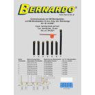 Esztergavéső-tétel HM-fordító-vágólapokkal 10 mm, 6-részes inkl. fúrórúd