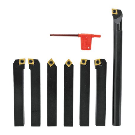 Esztergavéső-tétel HM-fordító-vágólapokkal 16 mm, 6-részes