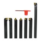 Esztergavéső-tétel HM-fordító-vágólapokkal, 6-részes inkl. fúrórúd, 20 mm