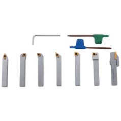   Esztergavéső-tétel HM-fordító-vágólapokkal 10 mm, 7-részes, M tétel