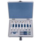 Esztergavéső-tétel HM-fordító-vágólapokkal 10 mm, 7-részes, M tétel