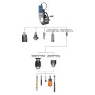 Ø 40mm, MD4055 230V Mágnestalpas magfúrógép