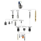 Ø 50mm, MD5075 230V Mágnestalpas magfúrógép