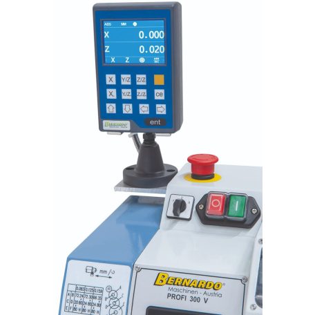 230V Profi 300 V+ kéttengelyes digitális kijelző DT 40 Asztali esztergagép 