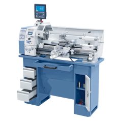   230V Profi 700 Top+ kéttengelyes digitális kijelző ES-12 V Vezér- és vonóorsós esztergagép 