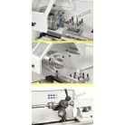 230V Profi 700 Top+ kéttengelyes digitális kijelző ES-12 V Vezér- és vonóorsós esztergagép 