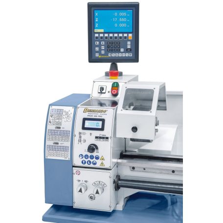 400V Profi 550 PRO + kéttengelyes digitális kijelző ES-12 V Vezérorsós esztergagép 